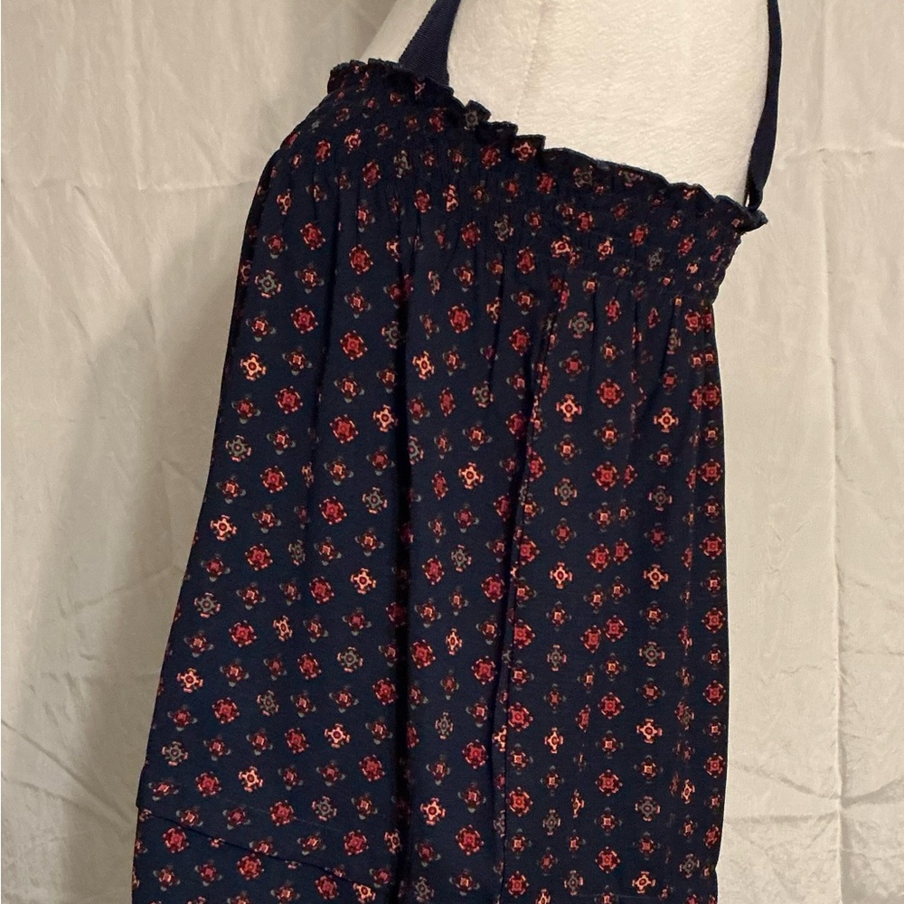 Floral Print Navy Tank Top - Picture 2 of 7